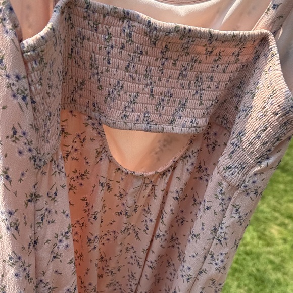 American Eagle Outfitters Floral Pink Sun Dress - Picture 3 of 5